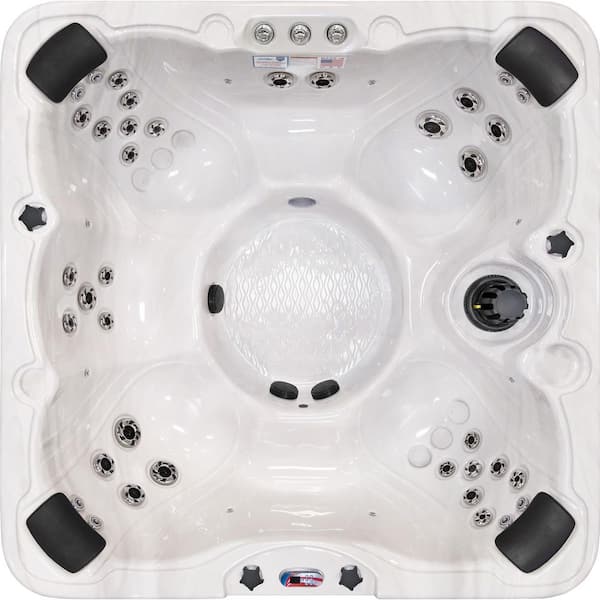 American Spas 7-Person 40-Jet Premium Acrylic Bench Spa Standard