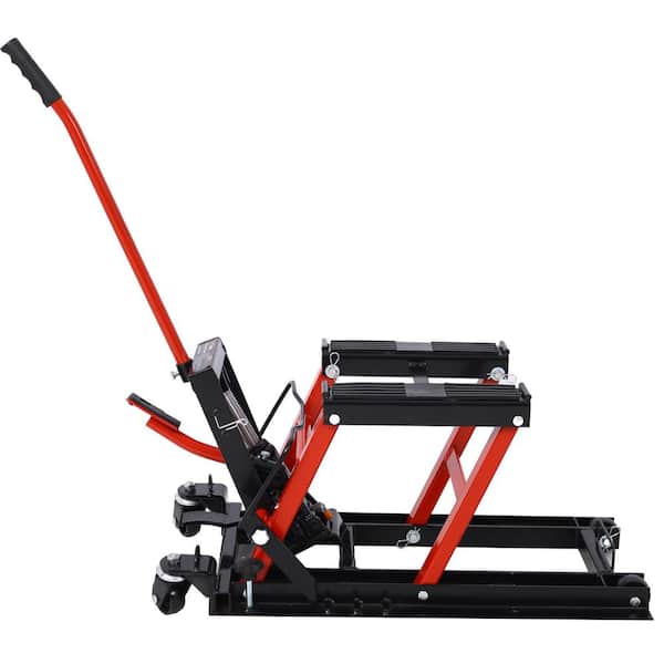 Tidoin Portable Hydraulic Lift Jack Lift Table with 4 Wheels