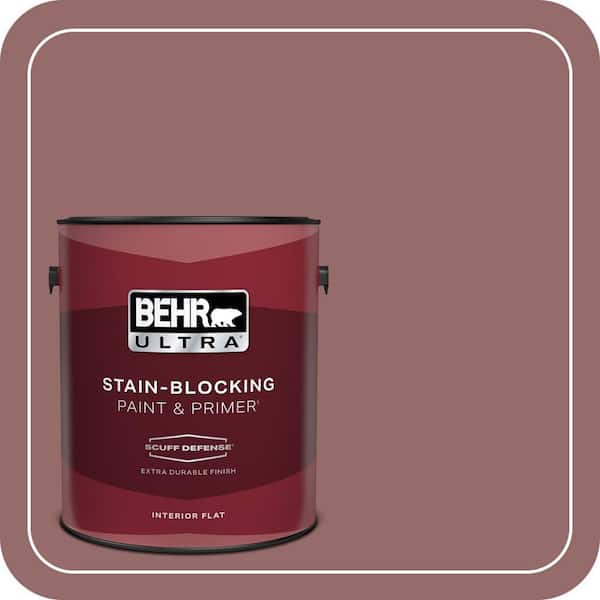 BEHR ULTRA 1 gal. #140F-5 Clay Ridge Extra Durable Flat Interior Paint & Primer