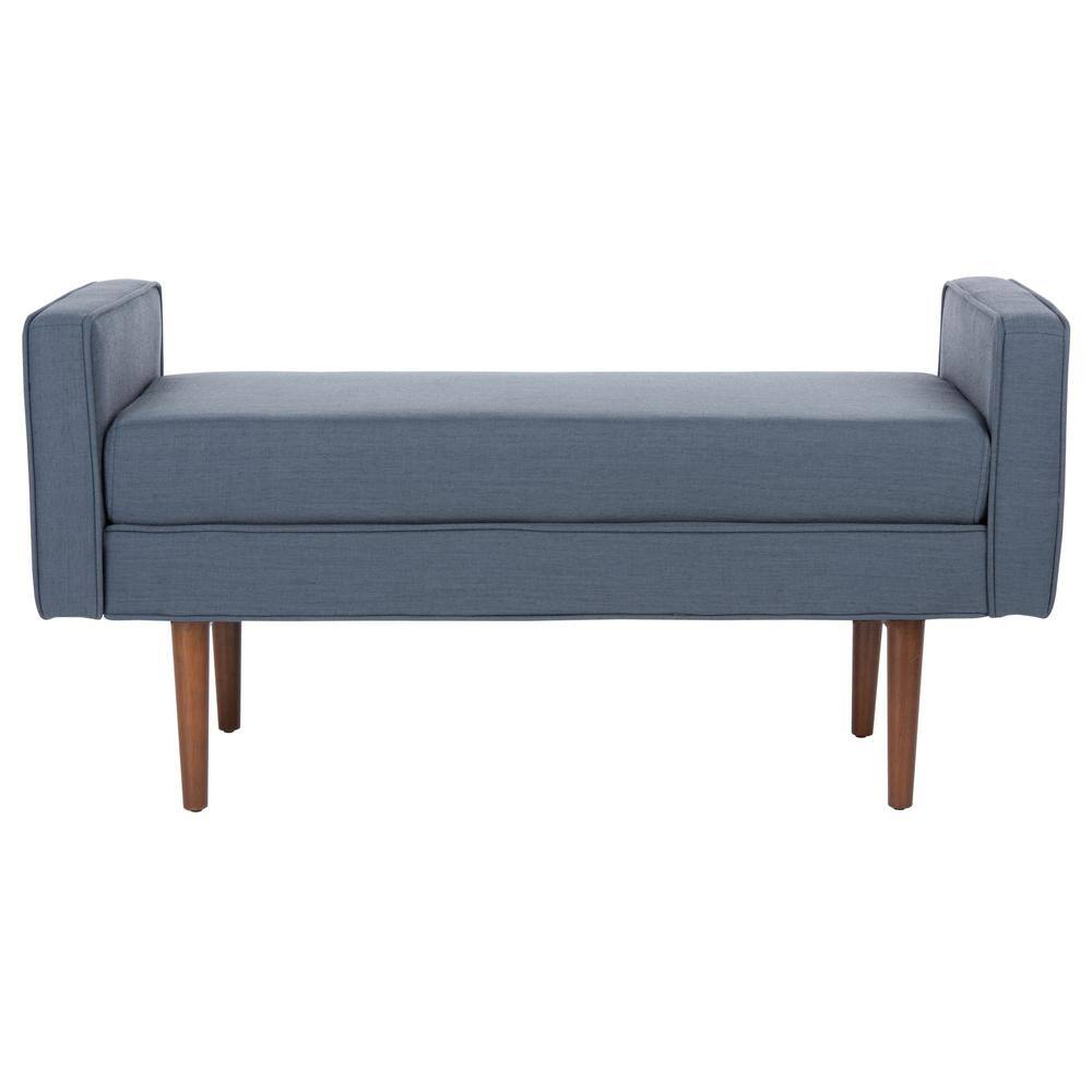 Safavieh Mercer Collection Levi Maroon Mid-Century Bench-