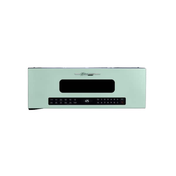 Classic Retro 1.2 cu. ft. 30 in. Low Profile Over-the-Range Microwave-Summer Mint Green, 400 CFM