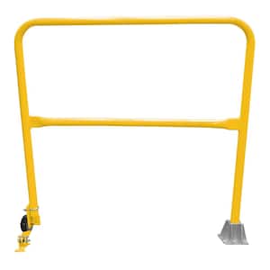 4 ft. L Yellow Steel Dock Safety Swing Gate