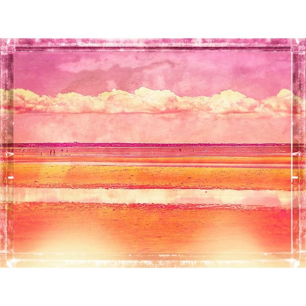 Beach Double Exposure Instant Film by Grotto Studios Unframed Graphic Print Abstract Poster Art Print 30 in. x 40 in.