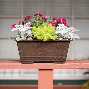 13 in. x 9 in. Chocolate Composite Window Box