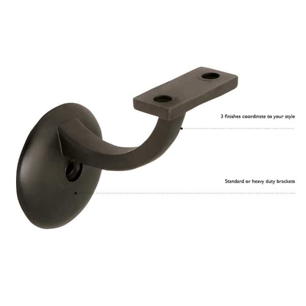 Design House Oil Rubbed Bronze Jumbo Handrail Bracket (5-Pack)