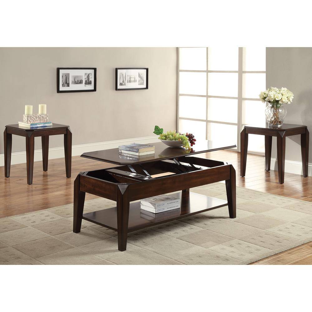 47 in. Rectangle Solid Wood Coffee Table