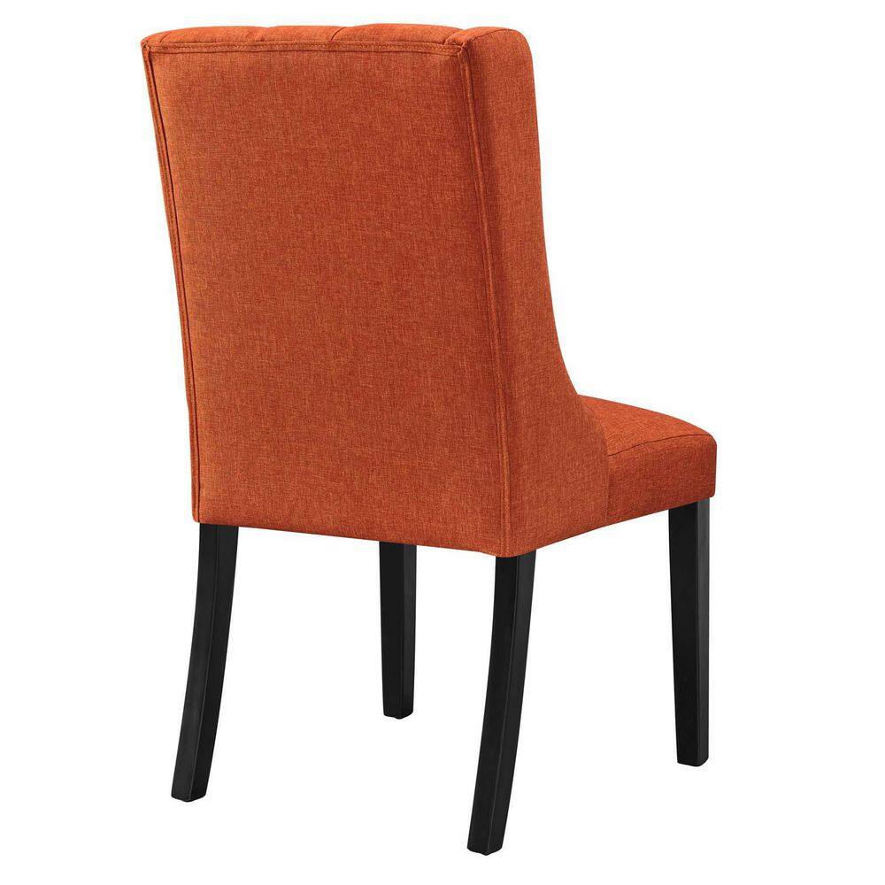 High-Back Upholstered Parsons Side Chair in Sleek Orange