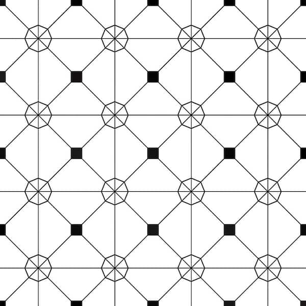 Tempaper Zodiac White Peel and Stick Wallpaper Sample