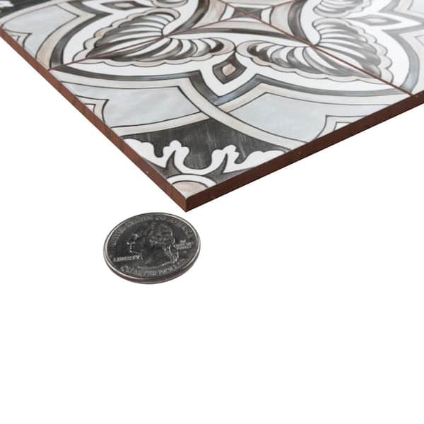 Harmonia Grove Grey 4 in. x 13 in. Ceramic Floor and Wall Take Home Tile Sample