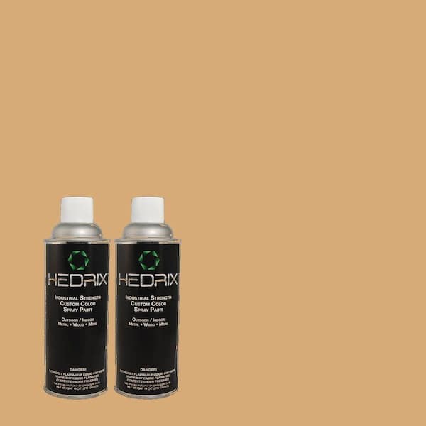Hedrix 11 oz. Match of MQ2-7 City Sunrise Semi-Gloss Custom Spray Paint (8-Pack)