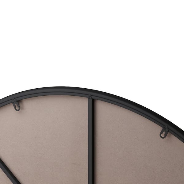 Large Round Black Modern Mirror (42 in. H x 42 in. W) WM8128Black - The  Home Depot