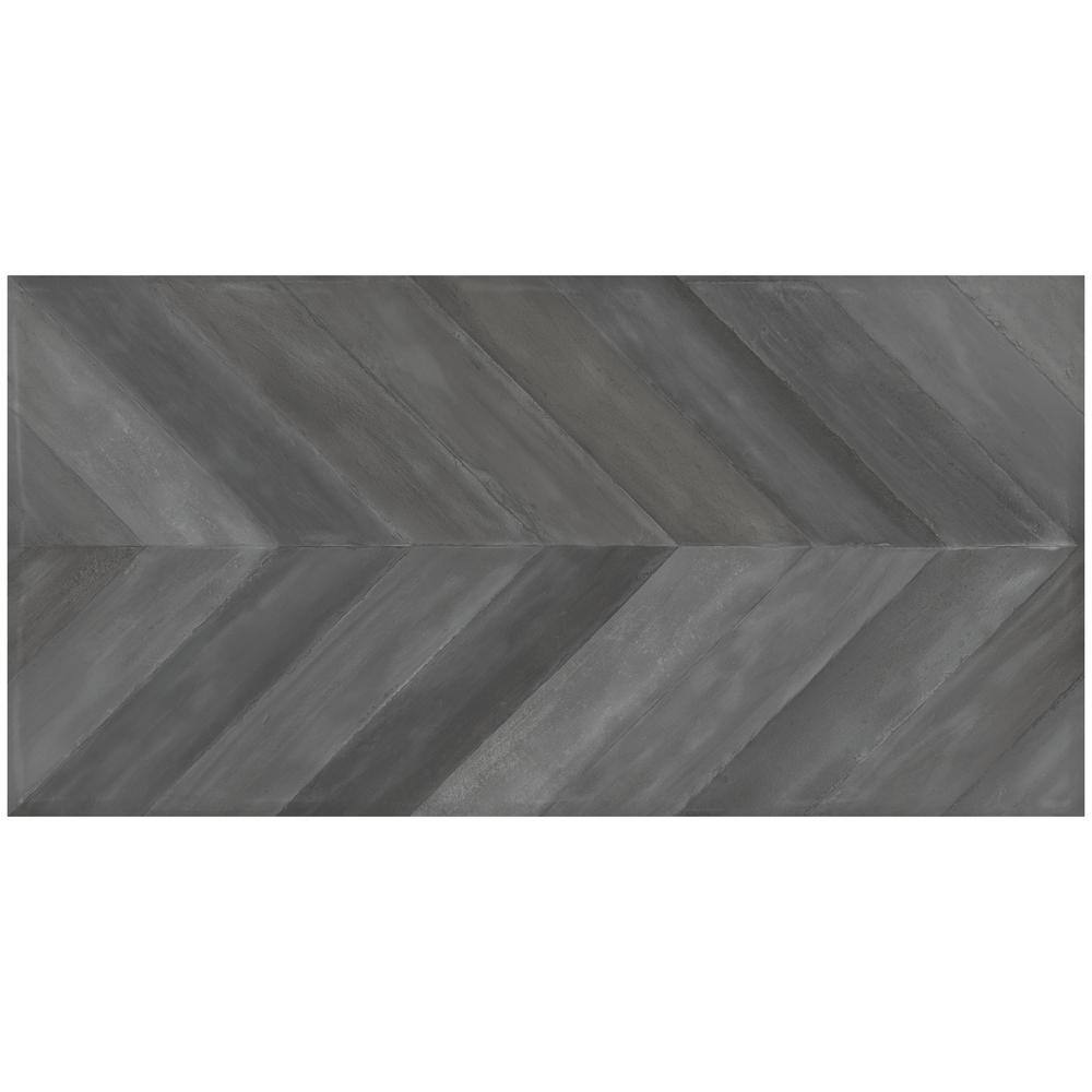 Nord 24" x 48" Gray Porcelain Stone Look Tile