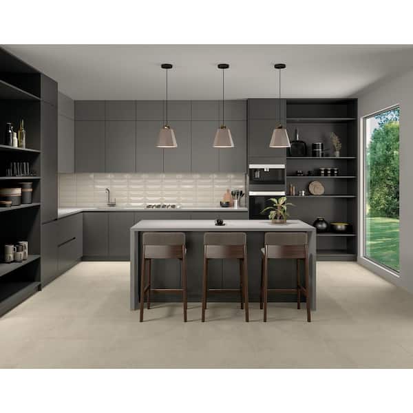 LuxeCraft Harmonia Glossy 4-1/4 in. x 12-7/8 in. Glazed Ceramic Wave Crest Wall Tile (501 sq. ft./Pallet)
