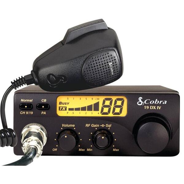 Cobra Compact 40-Channel 4-Watt CB Radio with RF Gain