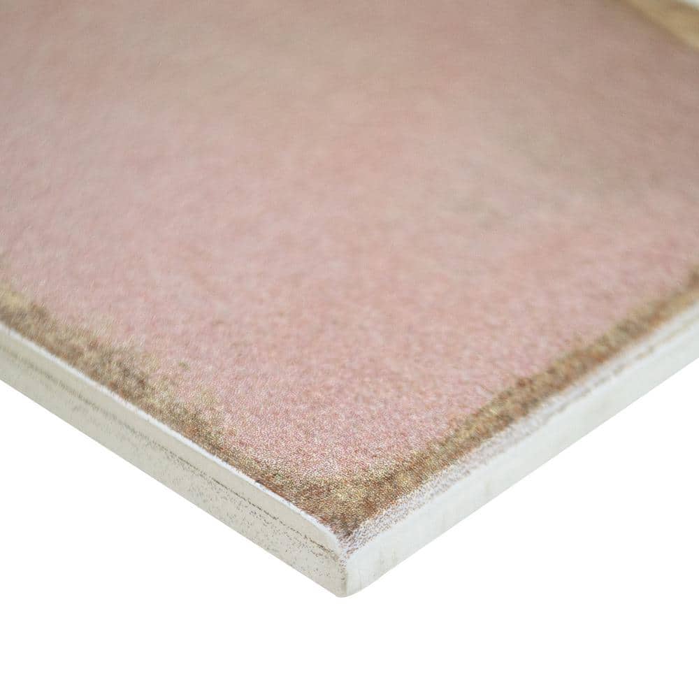Coronado Polished Pink Ceramic 4x12 Subway Tile