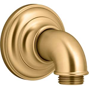 Artifacts Wall Mount Supply Elbow in Vibrant Brushed Moderene Brass