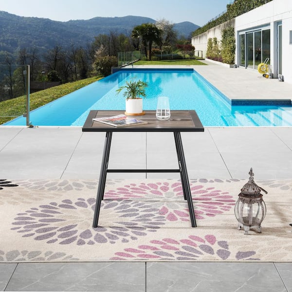 TOP SPACE Metal Outdoor Side Table