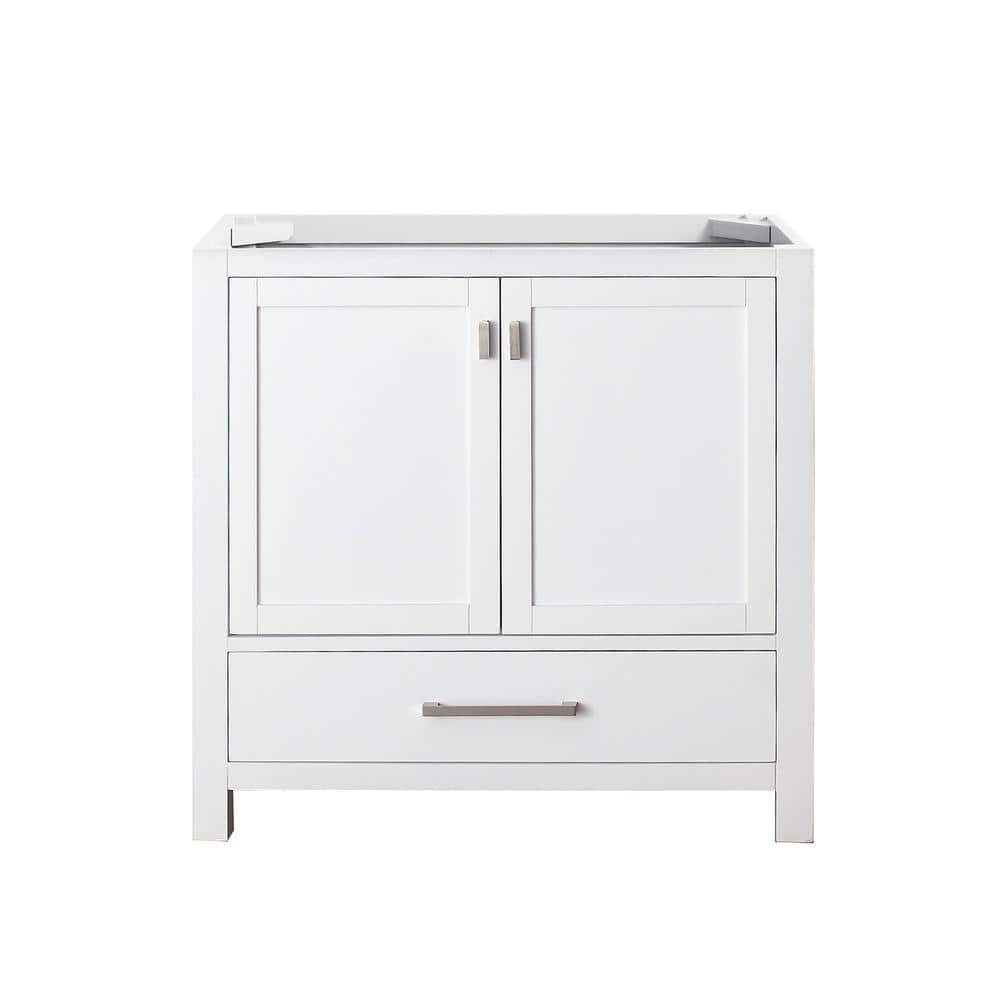 Modero 36'' White Solid Wood Freestanding Vanity Base