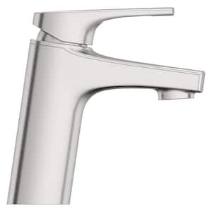Ferris Single Hole Single-Handle Bathroom Faucet in Spot Defense Brushed Nickel