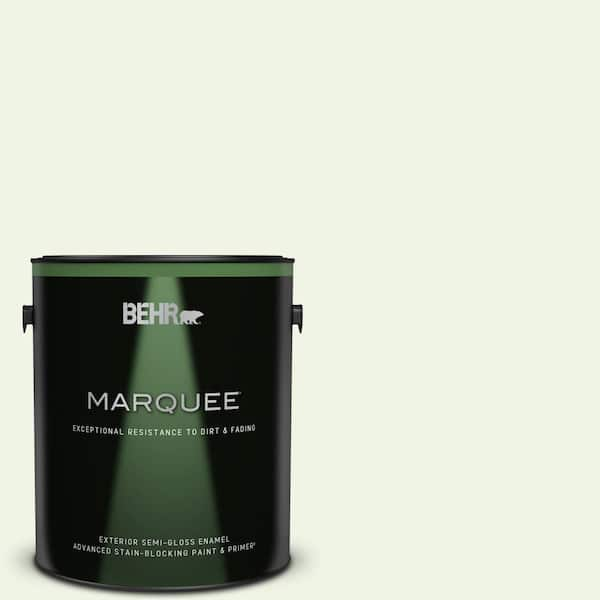 BEHR MARQUEE 1 gal. #M370-1 Fresh Dew Semi-Gloss Enamel Exterior Paint & Primer