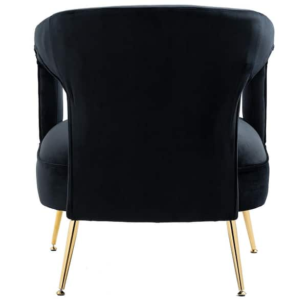 black plywood chair