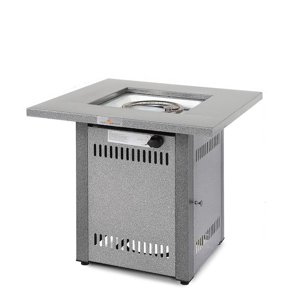 Unbranded Silver Outdoor Propane Gas Metal Fire Pit Table
