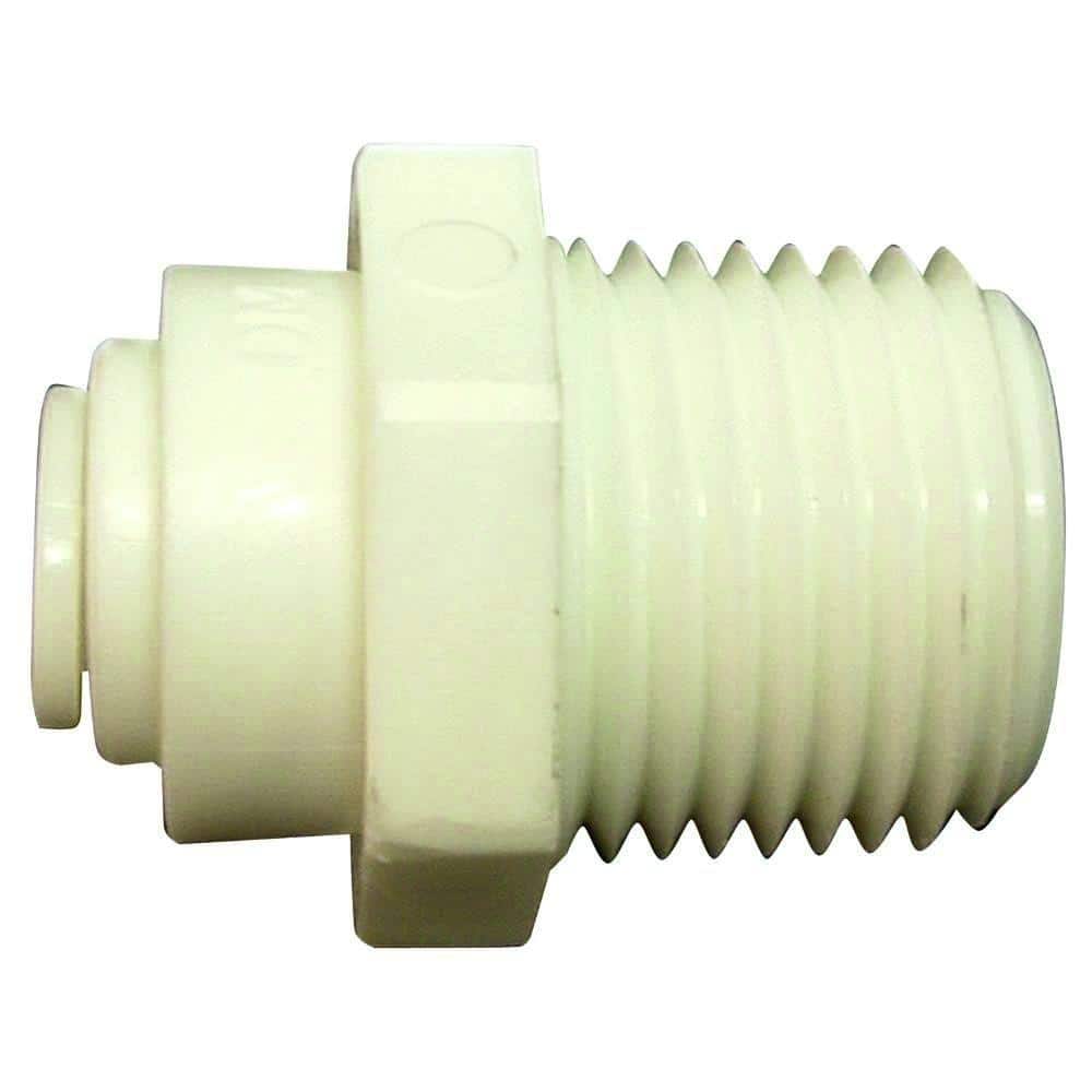 Watts Quick Connect 1/4 in. x 1/2 in. Plastic MIP Adaptor PL3007 The