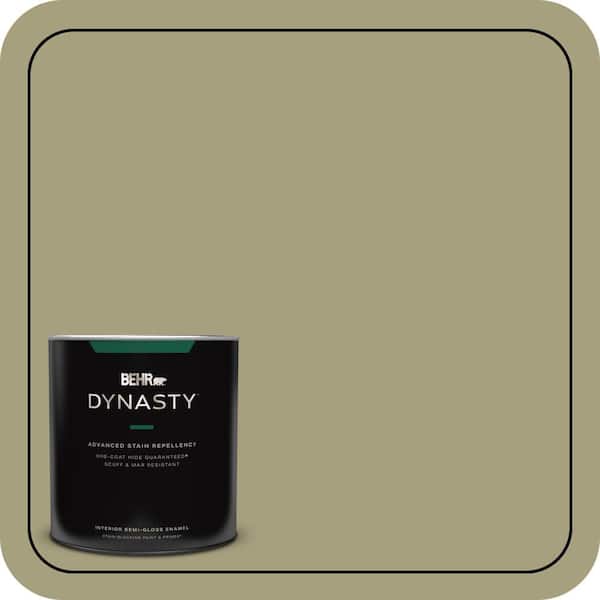 BEHR DYNASTY 1 qt. #S350-4A Dried Rosemary Semi-Gloss Enamel Interior Stain-Blocking Paint and Primer