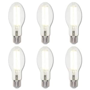 400-Watt Equivalent ED28 Incandescent Filament LED Light Bulb Day Light 5000K (6-Pack)