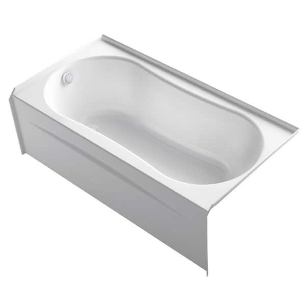 KOHLER Submerse 60 in. x 31 in. Soaking Bathtub with Right-Hand Drain in White