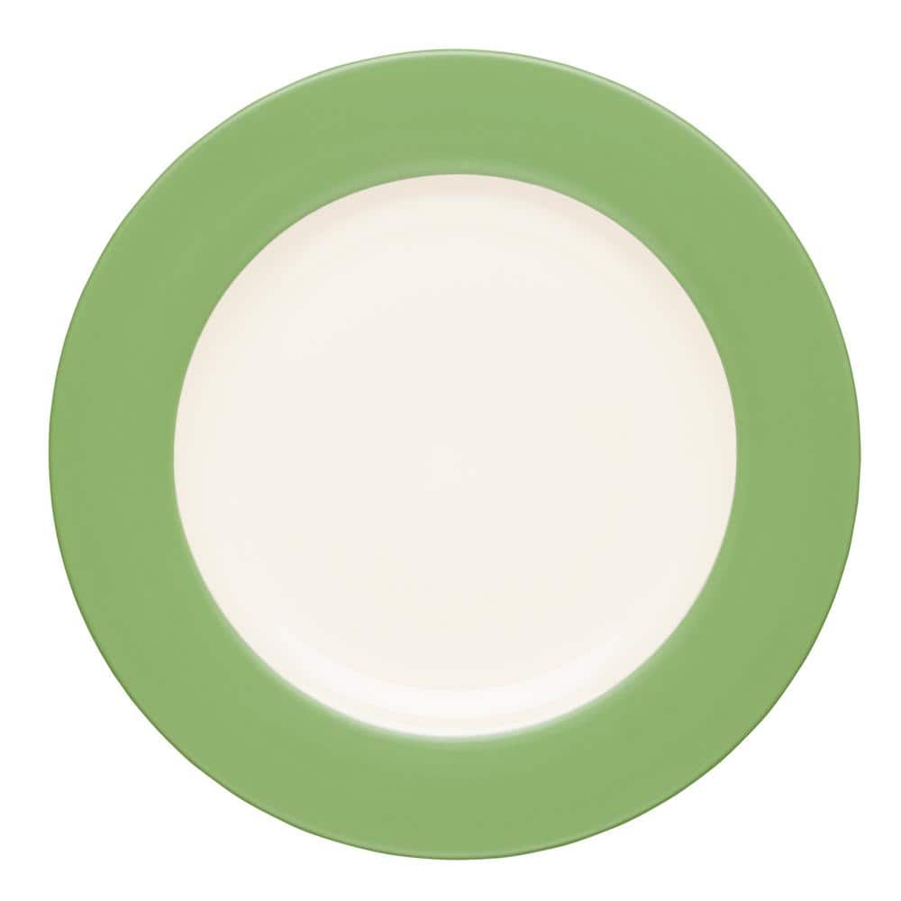 Noritake Colorwave Apple Green Stoneware Rim Dinner Plate 11 in. 8094-606 -  The Home Depot