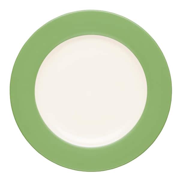 Noritake Colorwave Apple Green Stoneware Rim Dinner Plate 11 in.