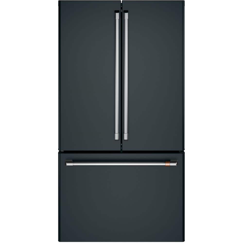 36" Matte Black Smart French Door Refrigerator with Ice Maker