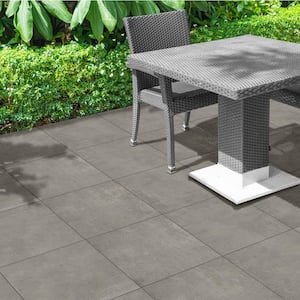 Cement Gray 24 in. x 24 in. x 0.78 in. Porcelain Paver Floor Tile (60 pieces/232.5 sq. ft./pallet)