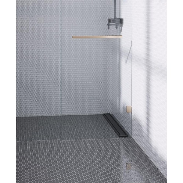 Dark Gray 12 in. x 12 in. Penny Round Polished Glass Mosaic Tile (5-Pack) (5 sq. ft./Case)