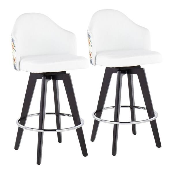 Aki Bar Stool With Foot Rest Set of 2