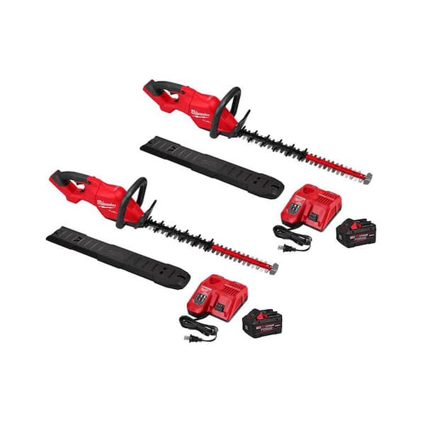M18 FUEL 18V 24 in Brushless Cordless Battery Hedge Trimmer Kit w/ 8.0 Ah FORGE Battery & Rapid Charger w/ Hedge Trimmer