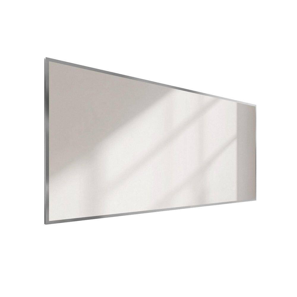 77 in. W x 36 in. H Rectangle Aluminum Framed Wall Bathroom Vanity Mirror in Brushed Nichel price history on PriceWatchPro