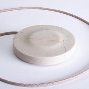 Genuine Stone Marble Wireless Charging Pad - Cream
