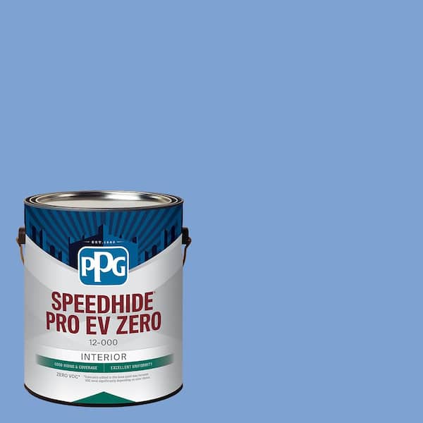 SPEEDHIDE Pro-EV Zero 1 gal. PPG1244-4 Boudoir Blue Semi-Gloss Interior Paint