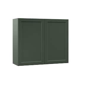 Designer Series Melvern 36 in. W 12 in. D 30 in. H Assembled Shaker Wall Kitchen Cabinet in Forest