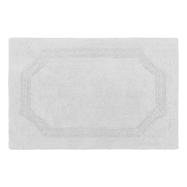 Laura Ashley Reversible Light Gray Cotton 2-Piece Bath Mat Set ...