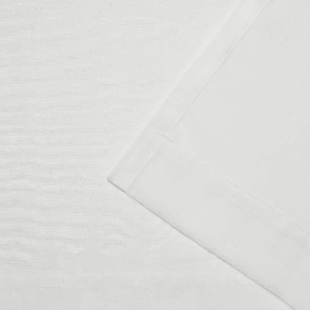 Snowflake Belgian Textured Linen Sheer Rod Pocket Curtain Panels
