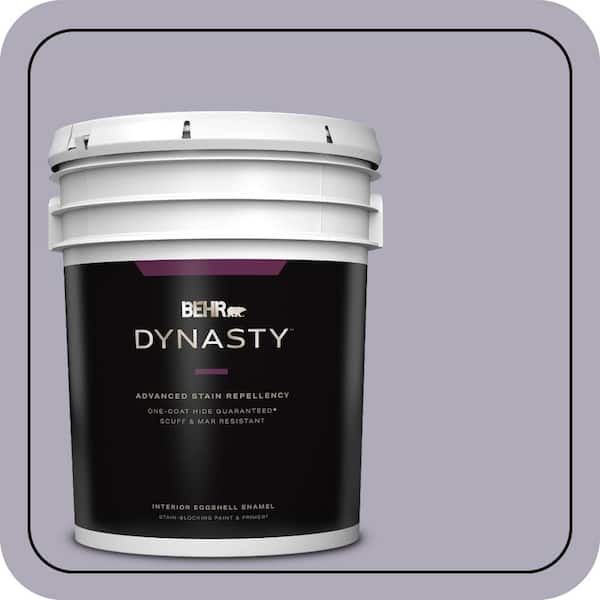 BEHR DYNASTY 5 gal. #ICC-98 Lilac Bloom Eggshell Enamel Interior Stain-Blocking Paint & Primer