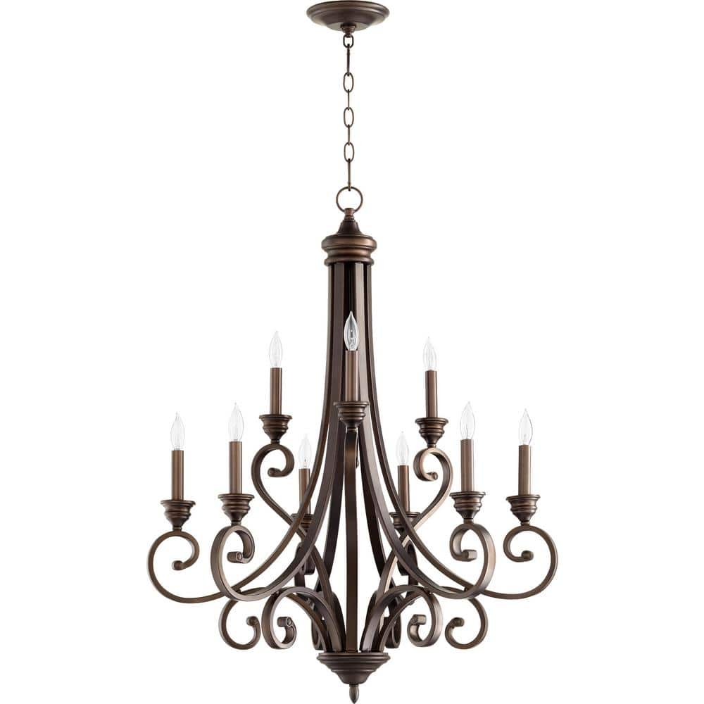 Elegant Bryant 9-Light Bronze Traditional Chandelier