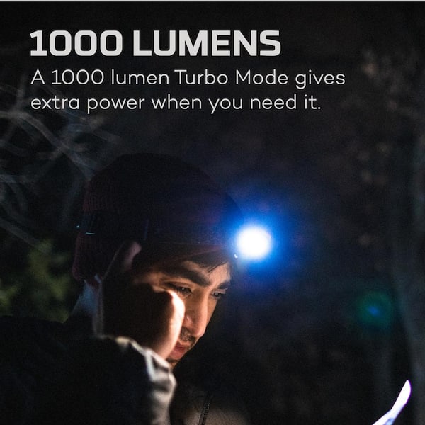 NEBO Einstein 1000 Lumens Rechargeable Flex-Fuel Headlamp NEB-HLP