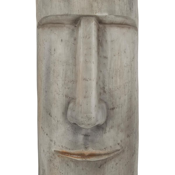 Novogratz 33 in. Magnesium Oxide Indoor Outdoor Easter Island Head