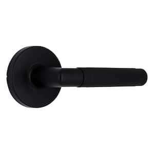 Woodcliff Matte Black Hall/Closet Passage Door Lever