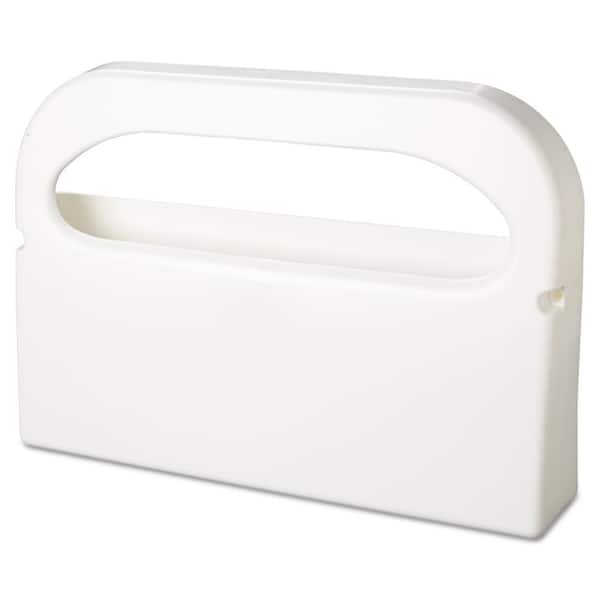 HOSPECO 16 in. x 3-1/4 in. x 11-1/2 in. White Plastic Half-Fold Toilet Seat Cover Dispenser