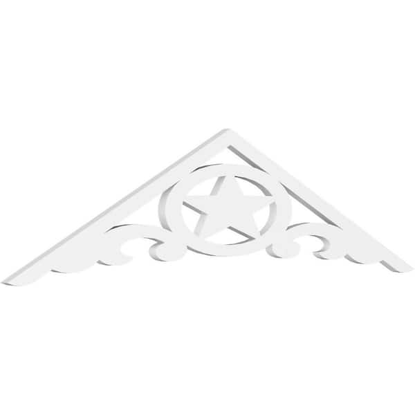 Ekena Millwork Austin 1 in. D x 15 in. W x 60 in. L Signature Urethane Gable Pediment
